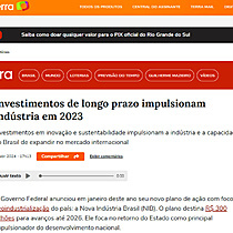 Investimentos de longo prazo impulsionam indstria em 2023
